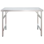 vidaXL Masă bucătărie cu raft superior, 120x60x145 cm, oțel inoxidabil vidaXL Masă bucătărie cu raft superior, 120x60x145 cm, oțel inoxidabil