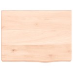 vidaXL Blat de baie, 40x30x(2-4) cm, lemn masiv netratat