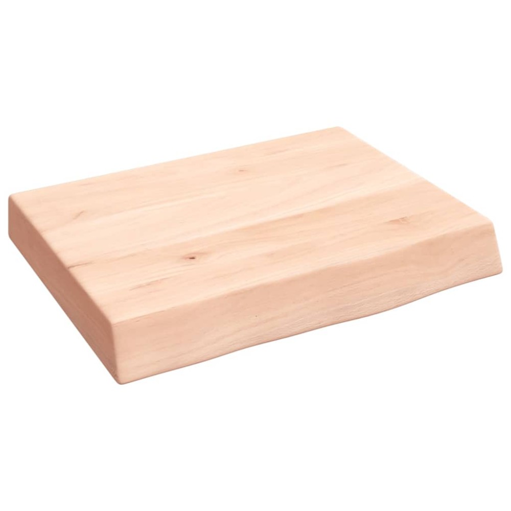 vidaXL Blat de baie, 40x30x(2-6) cm, lemn masiv netratat