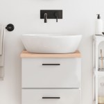 vidaXL Blat de baie, 40x40x2 cm, lemn masiv netratat vidaXL Blat de baie, 40x40x2 cm, lemn masiv netratat