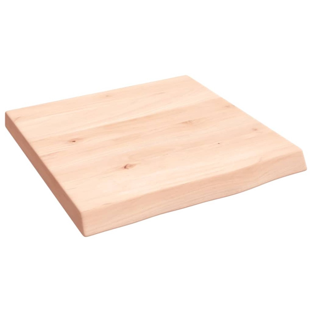 vidaXL Blat de baie, 40x40x(2-4) cm, lemn masiv netratat