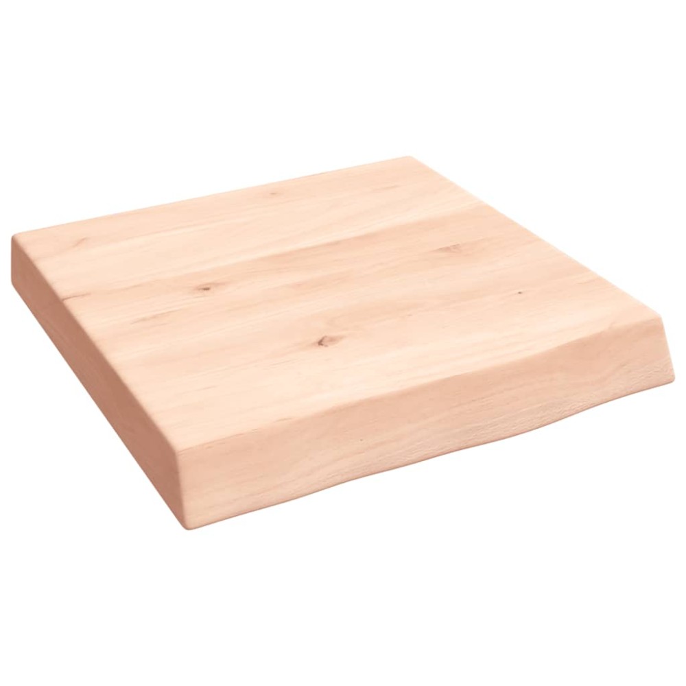 vidaXL Blat de baie, 40x40x(2-6) cm, lemn masiv netratat