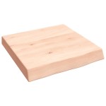 vidaXL Blat de baie, 40x40x(2-6) cm, lemn masiv netratat vidaXL Blat de baie, 40x40x(2-6) cm, lemn masiv netratat