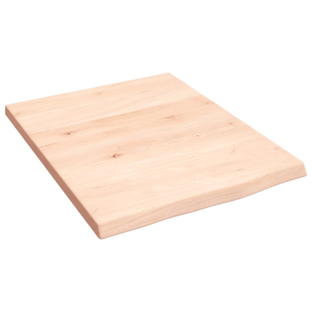 vidaXL Blat de baie, 40x50x2 cm, lemn masiv netratat