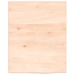 vidaXL Blat de baie, 40x50x2 cm, lemn masiv netratat vidaXL Blat de baie, 40x50x2 cm, lemn masiv netratat