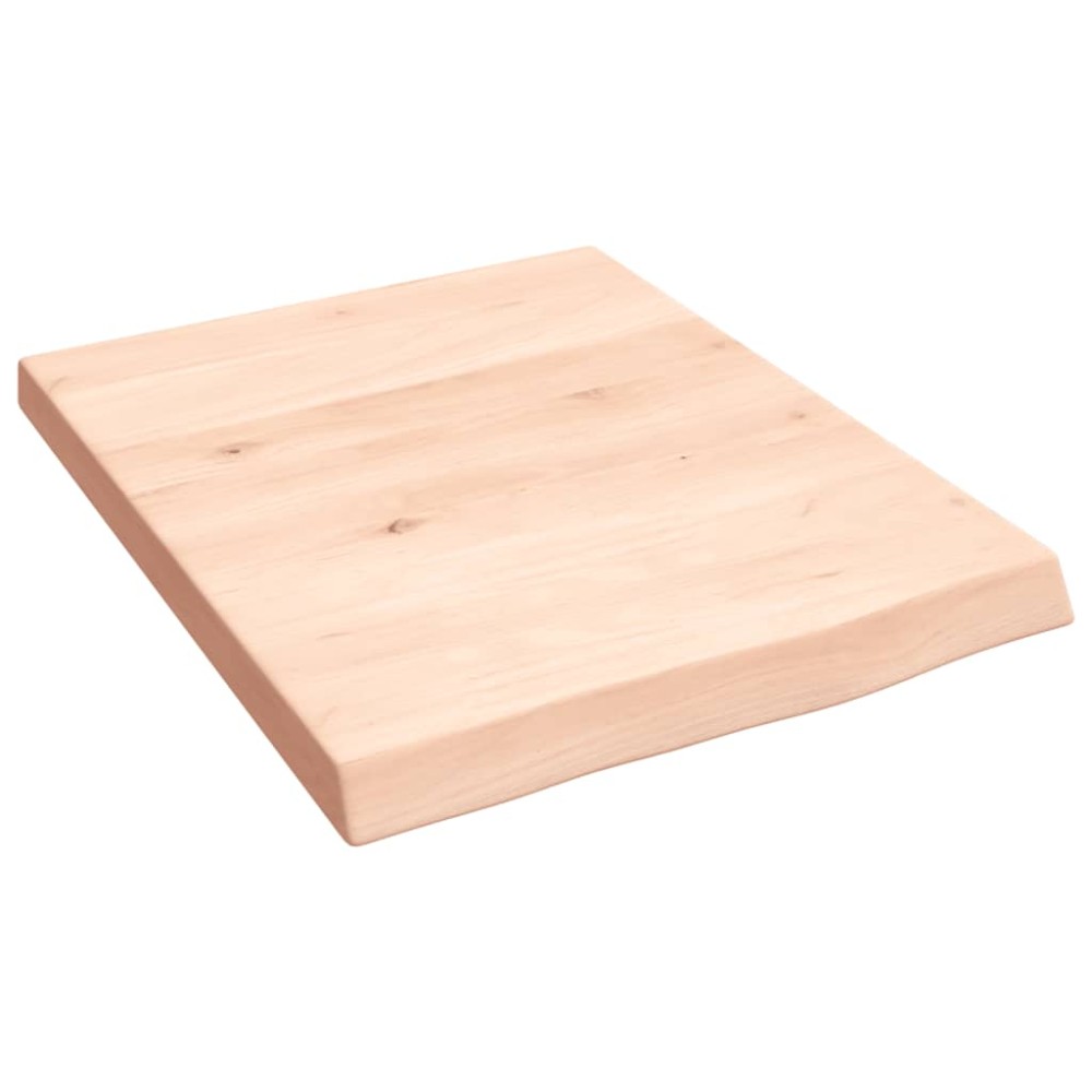 vidaXL Blat de baie, 40x50x(2-4) cm, lemn masiv netratat