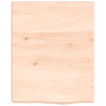 vidaXL Blat de baie, 40x50x(2-4) cm, lemn masiv netratat vidaXL Blat de baie, 40x50x(2-4) cm, lemn masiv netratat