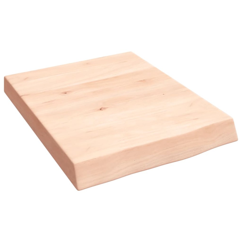 vidaXL Blat de baie, 40x50x(2-6) cm, lemn masiv netratat