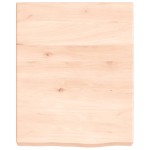 vidaXL Blat de baie, 40x50x(2-6) cm, lemn masiv netratat vidaXL Blat de baie, 40x50x(2-6) cm, lemn masiv netratat
