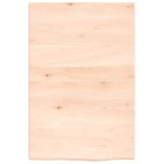 vidaXL Blat de baie, 40x60x2 cm, lemn masiv netratat vidaXL Blat de baie, 40x60x2 cm, lemn masiv netratat
