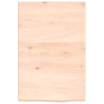 vidaXL Blat de baie, 40x60x(2-4) cm, lemn masiv netratat vidaXL Blat de baie, 40x60x(2-4) cm, lemn masiv netratat
