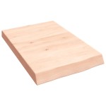 vidaXL Blat de baie, 40x60x(2-6) cm, lemn masiv netratat vidaXL Blat de baie, 40x60x(2-6) cm, lemn masiv netratat