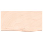 vidaXL Blat de baie, 60x30x(2-4) cm, lemn masiv netratat vidaXL Blat de baie, 60x30x(2-4) cm, lemn masiv netratat