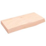 vidaXL Blat de baie, 60x30x(2-6) cm, lemn masiv netratat vidaXL Blat de baie, 60x30x(2-6) cm, lemn masiv netratat