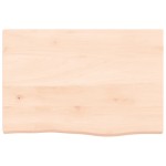 vidaXL Blat de baie, 60x40x(2-4) cm, lemn masiv netratat vidaXL Blat de baie, 60x40x(2-4) cm, lemn masiv netratat
