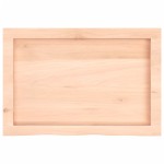 vidaXL Blat de baie, 60x40x(2-6) cm, lemn masiv netratat vidaXL Blat de baie, 60x40x(2-6) cm, lemn masiv netratat