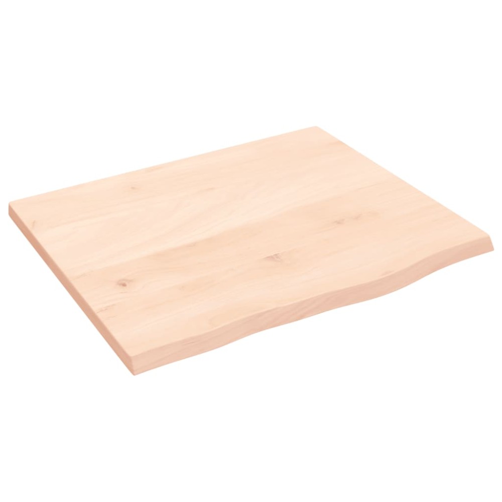vidaXL Blat de baie, 60x50x2 cm, lemn masiv netratat