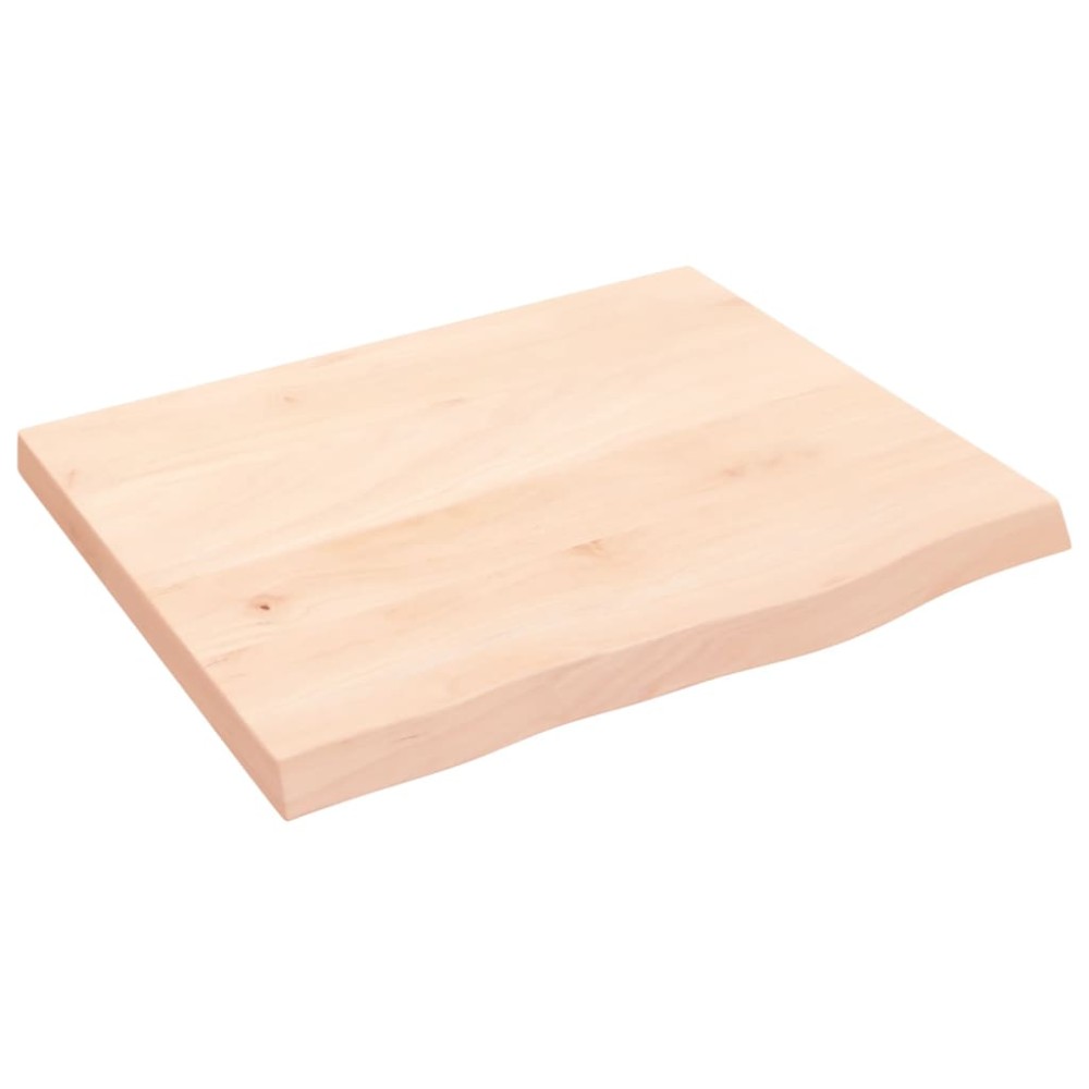 vidaXL Blat de baie, 60x50x(2-4) cm, lemn masiv netratat