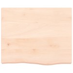 vidaXL Blat de baie, 60x50x(2-6) cm, lemn masiv netratat