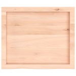 vidaXL Blat de baie, 60x50x(2-6) cm, lemn masiv netratat