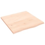 vidaXL Blat de baie, 60x60x2 cm, lemn masiv netratat vidaXL Blat de baie, 60x60x2 cm, lemn masiv netratat