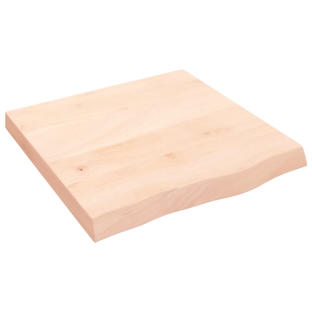 vidaXL Blat de baie, 60x60x(2-6) cm, lemn masiv netratat