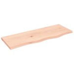vidaXL Blat de baie, 80x30x2 cm, lemn masiv netratat vidaXL Blat de baie, 80x30x2 cm, lemn masiv netratat
