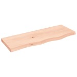 vidaXL Blat de baie, 80x30x(2-4) cm, lemn masiv netratat