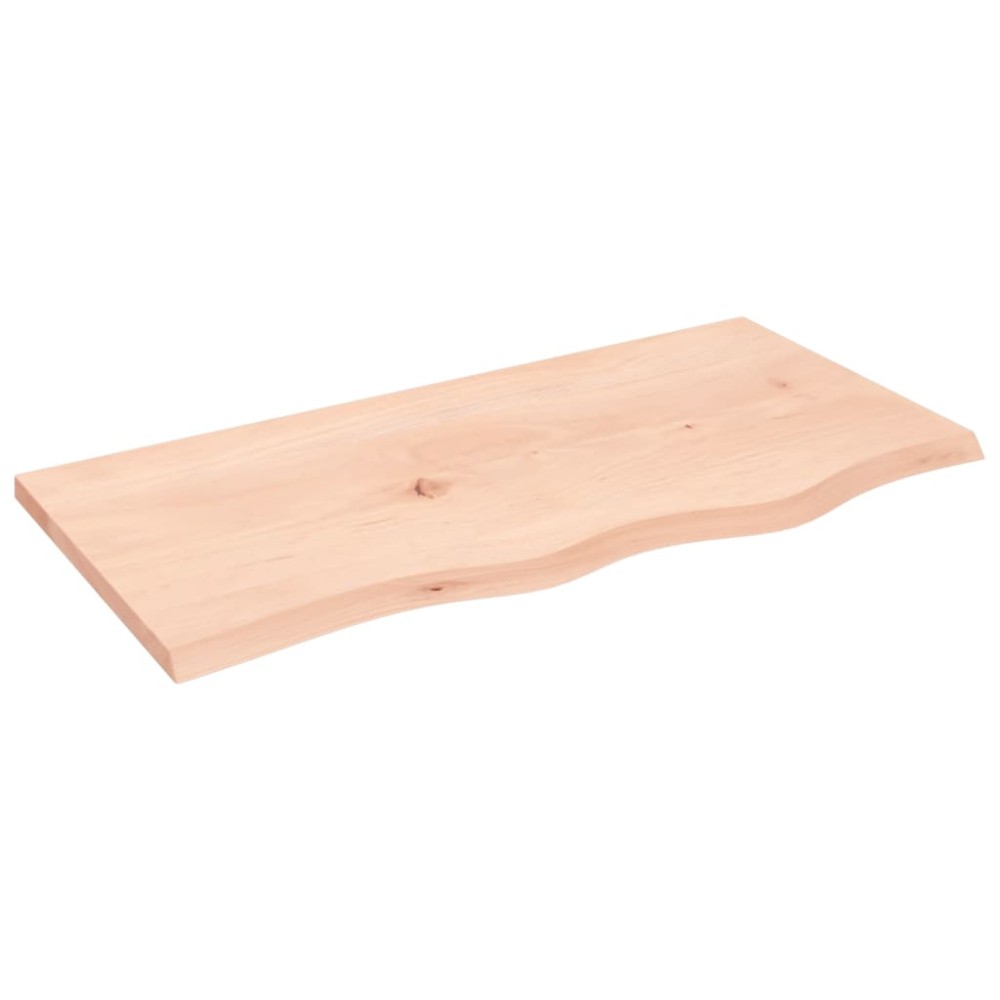 vidaXL Blat de baie, 80x40x2 cm, lemn masiv netratat