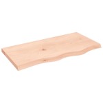 vidaXL Blat de baie, 80x40x(2-4) cm, lemn masiv netratat