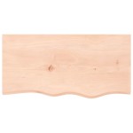 vidaXL Blat de baie, 80x40x(2-6) cm, lemn masiv netratat vidaXL Blat de baie, 80x40x(2-6) cm, lemn masiv netratat