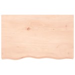 vidaXL Blat de baie, 80x50x(2-6) cm, lemn masiv netratat vidaXL Blat de baie, 80x50x(2-6) cm, lemn masiv netratat