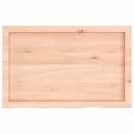 vidaXL Blat de baie, 80x50x(2-6) cm, lemn masiv netratat vidaXL Blat de baie, 80x50x(2-6) cm, lemn masiv netratat