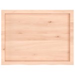 vidaXL Blat de baie, 80x60x(2-4) cm, lemn masiv netratat vidaXL Blat de baie, 80x60x(2-4) cm, lemn masiv netratat