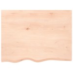 vidaXL Blat de baie, 80x60x(2-6) cm, lemn masiv netratat vidaXL Blat de baie, 80x60x(2-6) cm, lemn masiv netratat