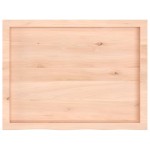 vidaXL Blat de baie, 80x60x(2-6) cm, lemn masiv netratat vidaXL Blat de baie, 80x60x(2-6) cm, lemn masiv netratat