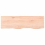vidaXL Blat de baie, 100x30x2 cm, lemn masiv netratat vidaXL Blat de baie, 100x30x2 cm, lemn masiv netratat