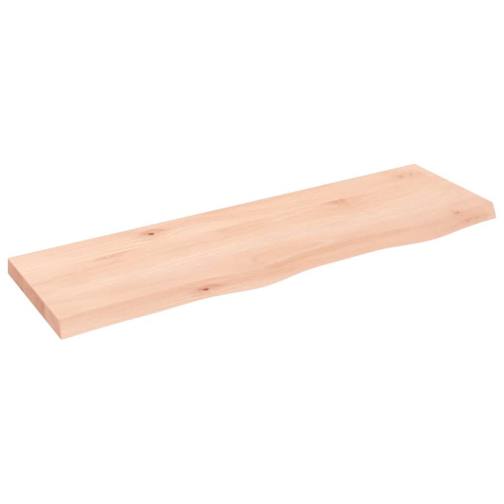 vidaXL Blat de baie, 100x30x(2-4) cm, lemn masiv netratat