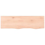 vidaXL Blat de baie, 100x30x(2-4) cm, lemn masiv netratat vidaXL Blat de baie, 100x30x(2-4) cm, lemn masiv netratat