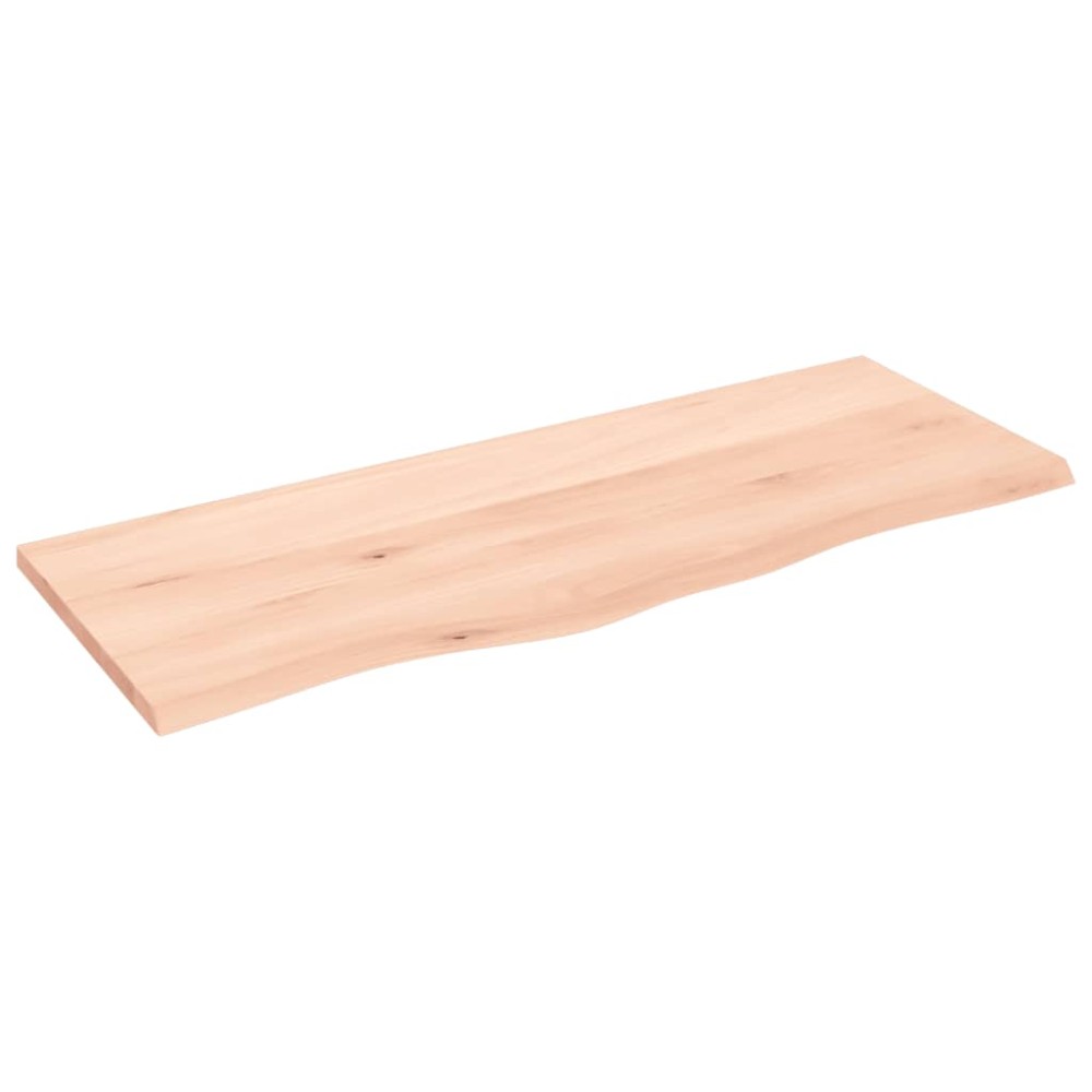vidaXL Blat de baie, 100x40x2 cm, lemn masiv netratat