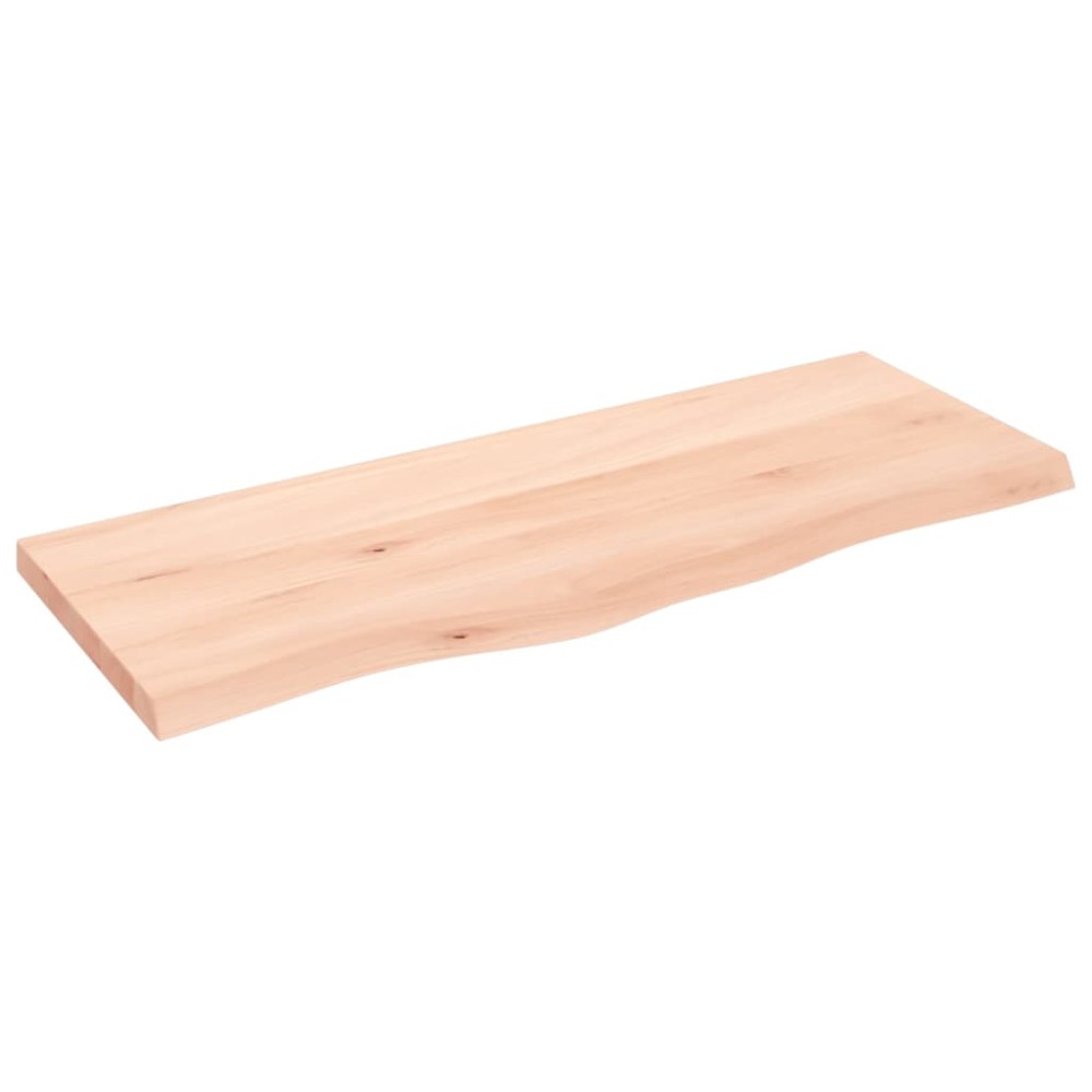 vidaXL Blat de baie, 100x40x(2-4) cm, lemn masiv netratat