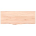 vidaXL Blat de baie, 100x40x(2-6) cm, lemn masiv netratat vidaXL Blat de baie, 100x40x(2-6) cm, lemn masiv netratat