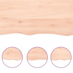 vidaXL Blat de baie, 100x40x(2-6) cm, lemn masiv netratat vidaXL Blat de baie, 100x40x(2-6) cm, lemn masiv netratat