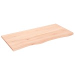 vidaXL Blat de baie, 100x50x2 cm, lemn masiv netratat vidaXL Blat de baie, 100x50x2 cm, lemn masiv netratat
