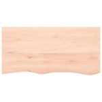 vidaXL Blat de baie, 100x50x2 cm, lemn masiv netratat vidaXL Blat de baie, 100x50x2 cm, lemn masiv netratat