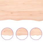 vidaXL Blat de baie, 100x50x(2-4) cm, lemn masiv netratat vidaXL Blat de baie, 100x50x(2-4) cm, lemn masiv netratat