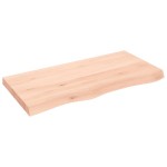 vidaXL Blat de baie, 100x50x(2-6) cm, lemn masiv netratat vidaXL Blat de baie, 100x50x(2-6) cm, lemn masiv netratat