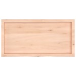 vidaXL Blat de baie, 100x50x(2-6) cm, lemn masiv netratat vidaXL Blat de baie, 100x50x(2-6) cm, lemn masiv netratat