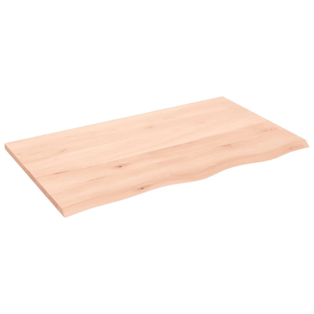 vidaXL Blat de baie, 100x60x2 cm, lemn masiv netratat