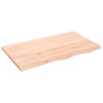 vidaXL Blat de baie, 100x60x(2-4) cm, lemn masiv netratat vidaXL Blat de baie, 100x60x(2-4) cm, lemn masiv netratat